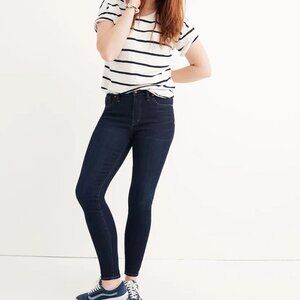 Madewell 9" rise Larkspur skinny jeans